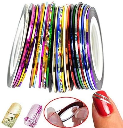 30 Colors Multicolor Mixed Colors Rolls Striping