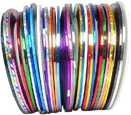 30 Colors Multicolor Mixed Colors Rolls Striping