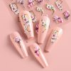 JMEOWIO 3D Flower Nail Stickers 4 Sheets
