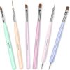 Beetles 6pcs Nail Art Brushes Set