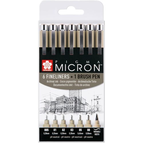 Sakura Pigma Micron Fineliner Pens Set