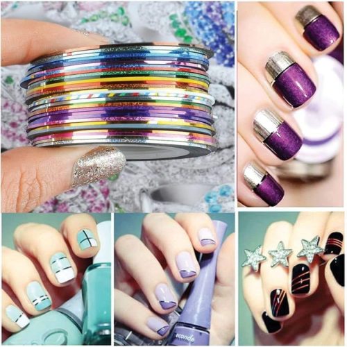 30 Colors Multicolor Mixed Colors Rolls Striping