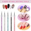 Sularpek 5pcs Doubel Ended Nail Art Brushes