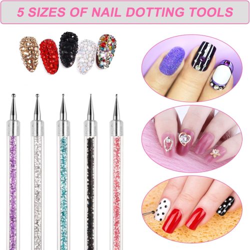 Sularpek 5pcs Doubel Ended Nail Art Brushes