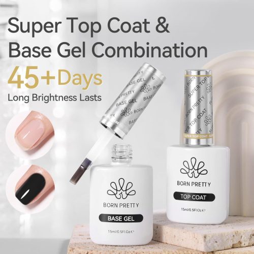 BORN PRETTY Gel Top Coat and Base Gel Coat