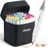 Ohuhu Alcohol Markers Brush Tip - Double Pointed