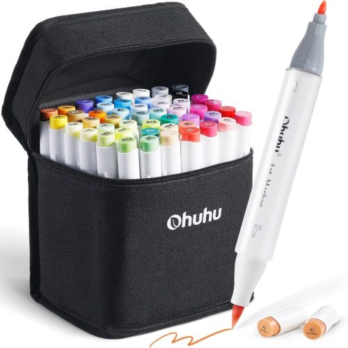 Ohuhu Alcohol Markers Brush Tip - Double Pointed