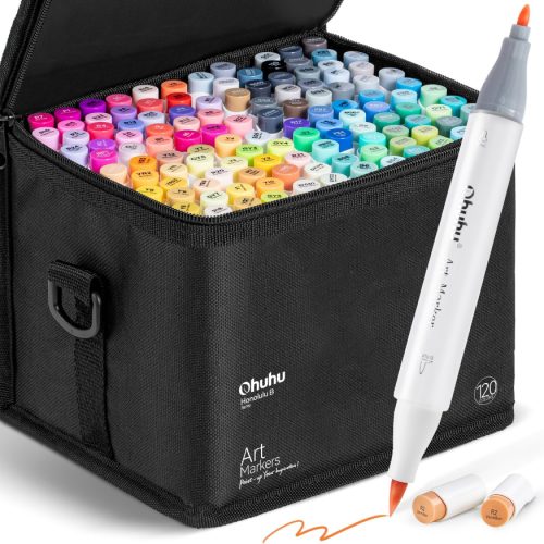 Ohuhu Alcohol Markers, 120 Colours